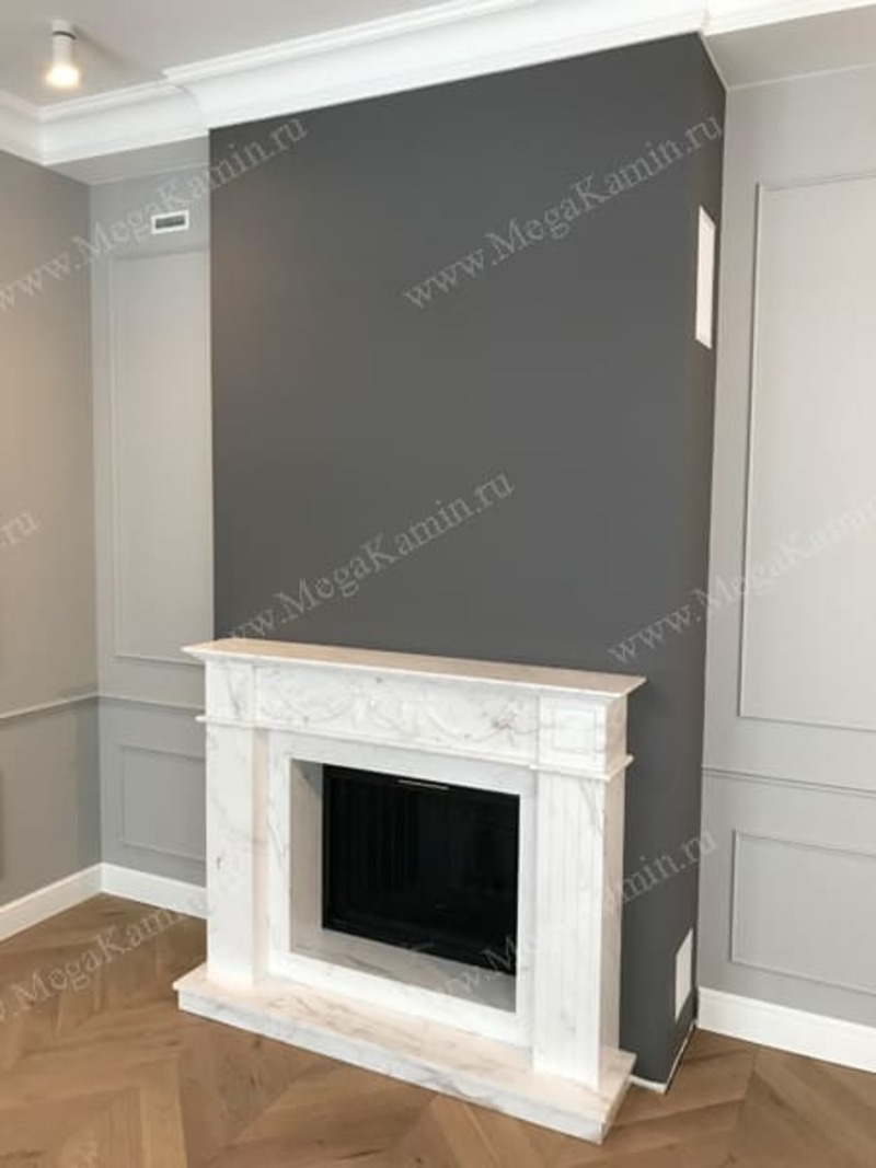 6. Камин с мраморным порталом топка "SPARTHERM"