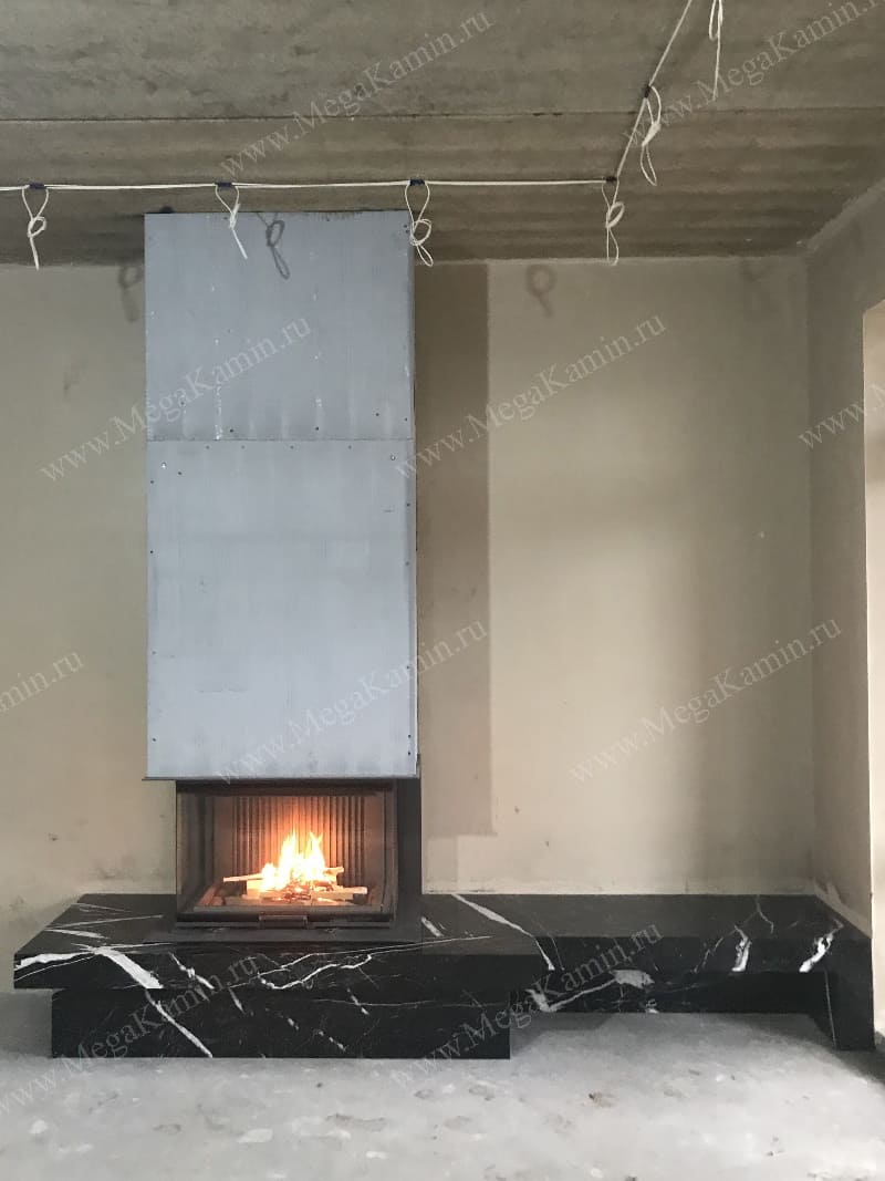 3. Камин трехсторонний топка "АСТОВ"