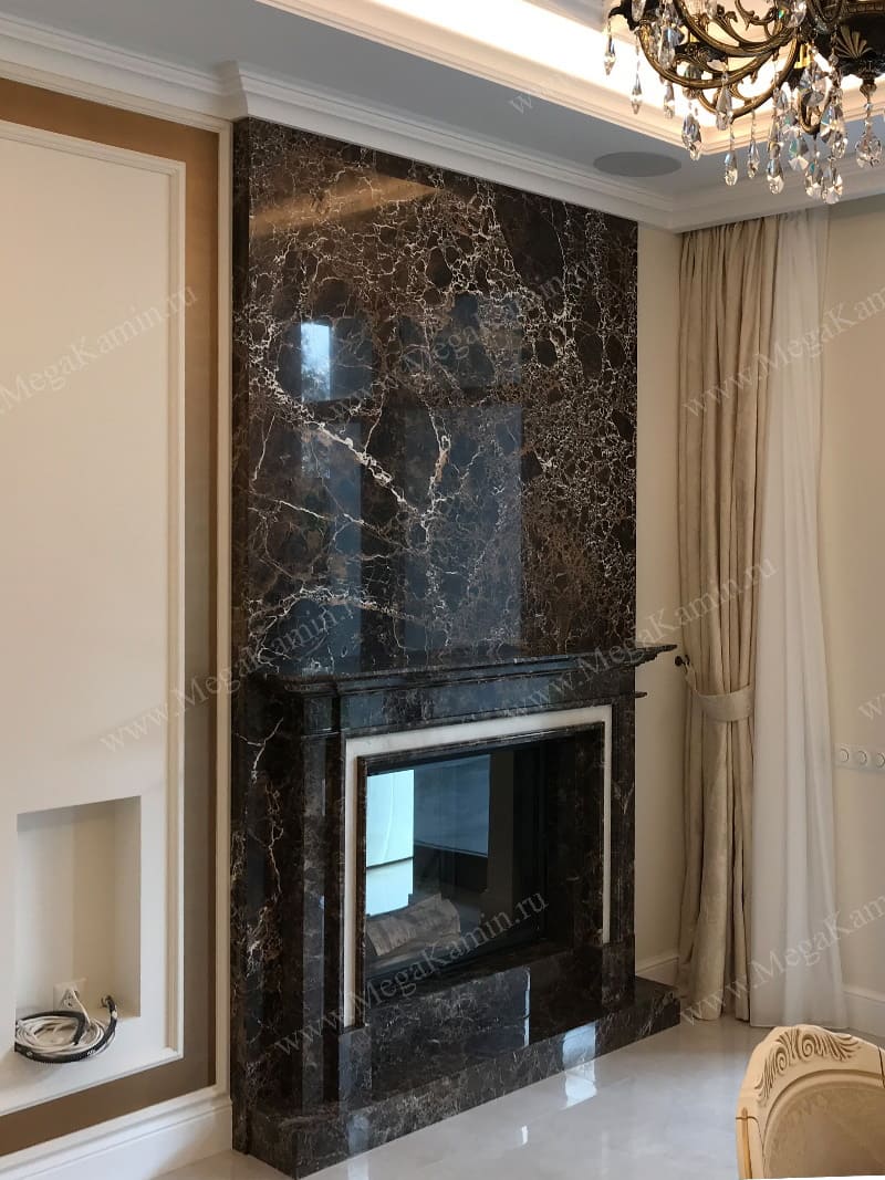 14. Камин туннельный со стороны столовой топка "SCHMID"